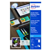 Avery Business Card Double Sided 8 Per Sheet 260gsm Matt (Pack 200) C32015-25