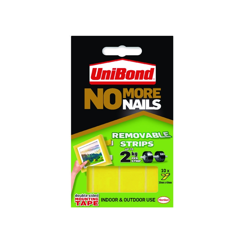 UniBond No More Nails Strip Ultra-strong Removable