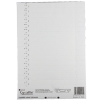 Rexel Crystalfile Lateral 330 Inserts (White) Pack of 25