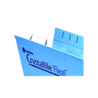 Rexel Crystalfile Flexifile White Card Inserts Pack of