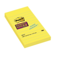 Post-it Super Sticky Notes Ruled (Yellow) (6 x 90