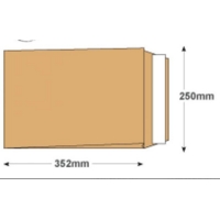 Gusset Pocket Envelope 352x250 25mm Gus Manilla 140GSM Bx125