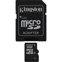 Kingston 16Gb MicroSDHC Memory Card