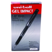 Uni-Ball uni-ball Signo Impact Gel UM-153S Rollerball 1.0mm Red (Pack 12) - 219014000