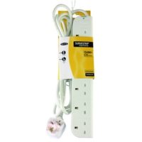 Power Surge Strip (2m) 6-way Socket With Spike Protection