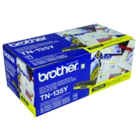 Brother TN-135Y (Yield: 4,000 Pages) Yellow Toner