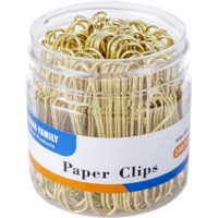 Gold Paper Clips 51mm Pk100