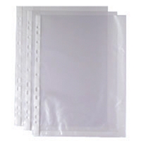 Style A4 Clear Plastic Pocket Pk100
