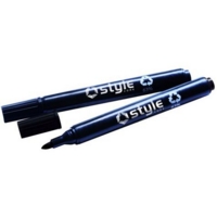 Style Perm Bullet Tip Marker Black - Pack of 10