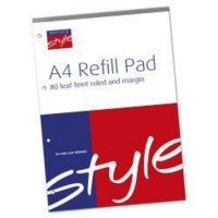 Style Refill Pad A4 80lf Feint&Margin