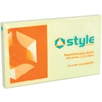Style Repo Notes 76x127mm Yellow PK12