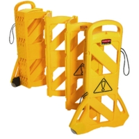 Rubbermaid Mobile Barricade System Portable Indoor Use
