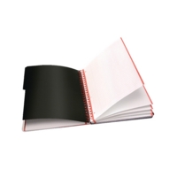 Black n Red (A4+) Glossy Hardback Wirebound Project