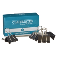 Foldback Clips 25mm Black P10