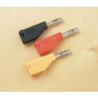 Stackable Plug 4mm Screw Connect Black