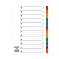 A4 Mylar Dividers 1-12