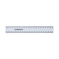 Shatterproof 20cm/mm Ruler White P10