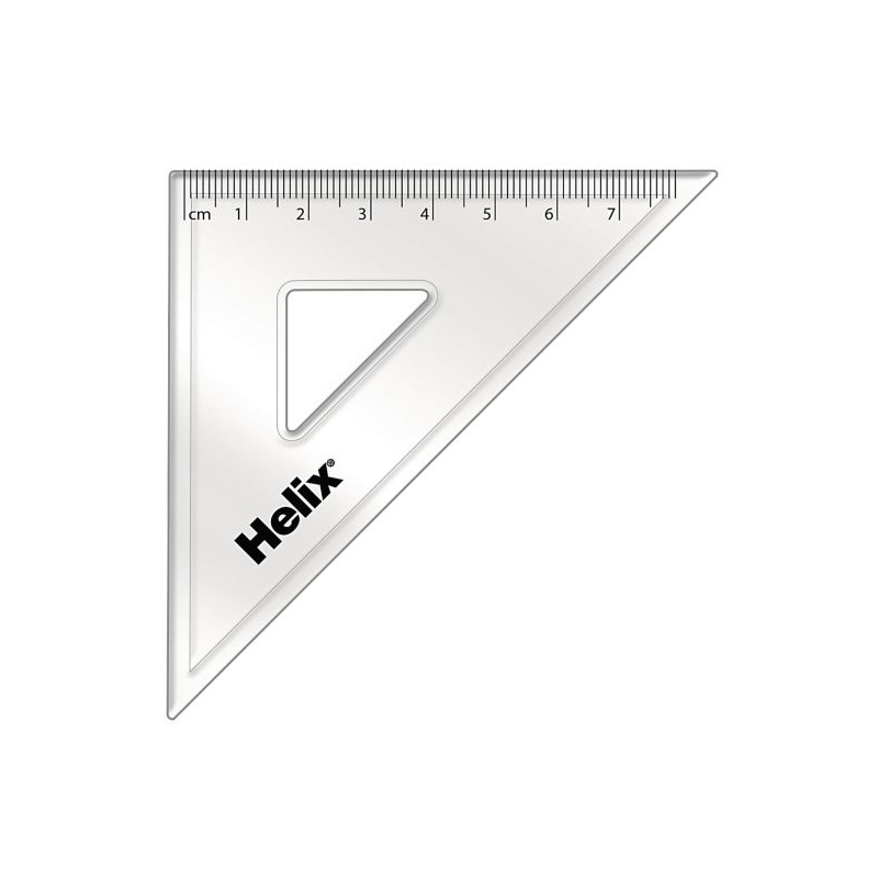 Set Square Clear 45 Degree 120mm
