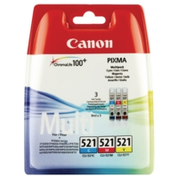 Canon CLI-521 (Colour C/M/Y) Ink Cartridges (2934B007)