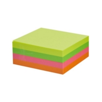 CM Sticky Note Cube Neon 75x75mm