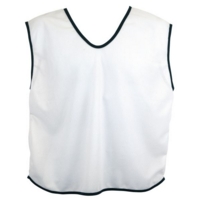 Plain Mesh Bib 34-36in White