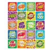 Star Square Stickers