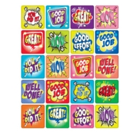 Positive Word Square Stickers