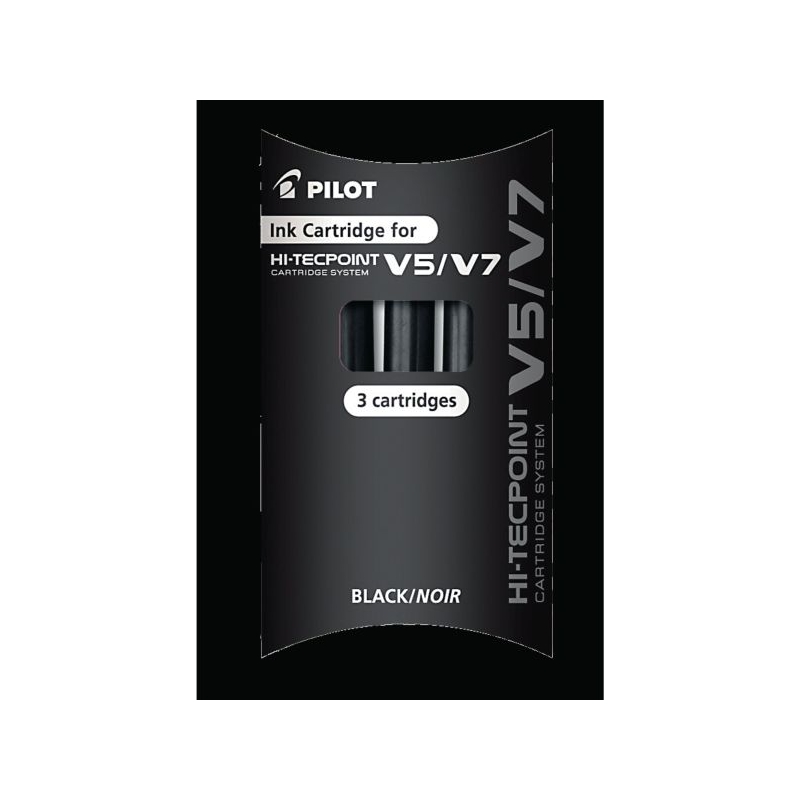 Hi-Tecpoint V5-V7 Cartridges Black Pk3