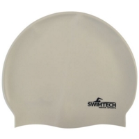 Silicone Swim Cap White Ea