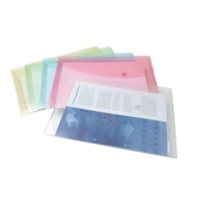 Popper Wallet Foolscap - Pastels Pk5