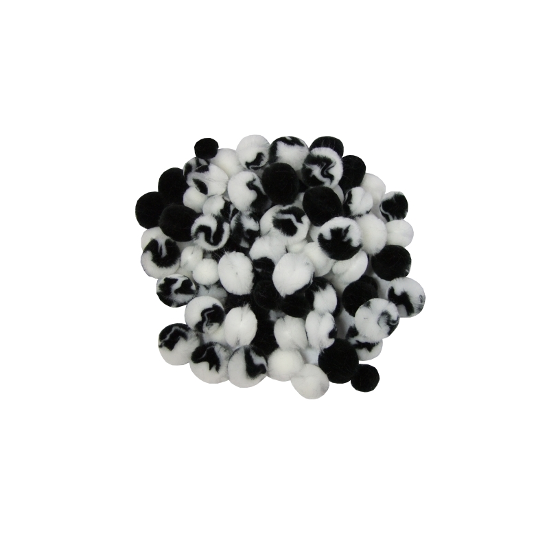 Black And White Pompoms
