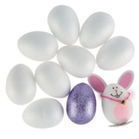 Polystyrene Eggs 8cm Pack 10