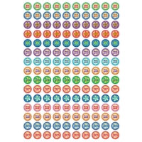 10mm Star Word Stickers