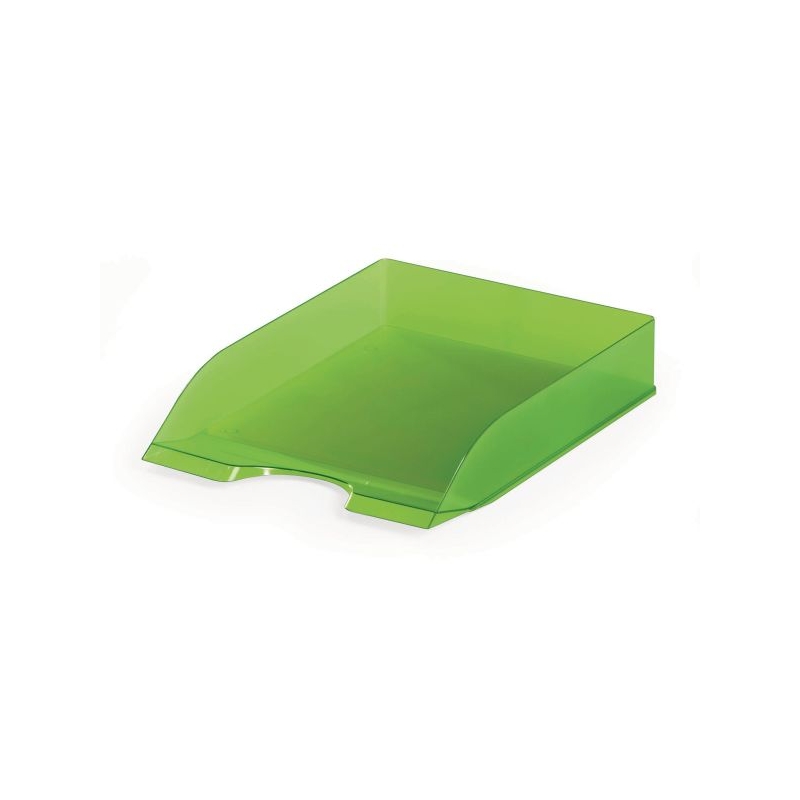 Trans Letter Tray Green