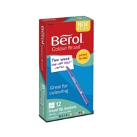 Berol Colourbroad Pens 12 Assorted