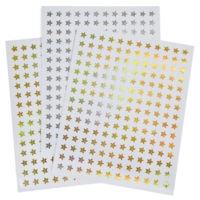 Smiling Star Metallic Stickers