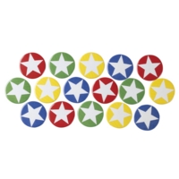 Star Button Badges Assorted