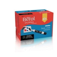 Berol Dry Wipe Marker Chisel Tip Assorted PK48
