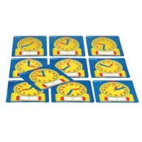 Write on Wipe off Student Clocks PK10