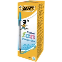 Bic Cristal Fun-Turquoise P20