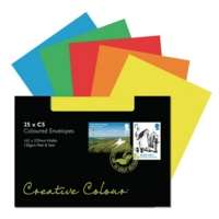 Envelopes C5 Asst PSWal 120gsm x25