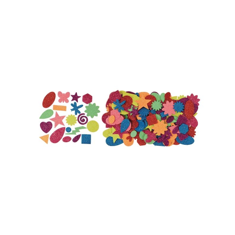 Glitter Foam Shapes