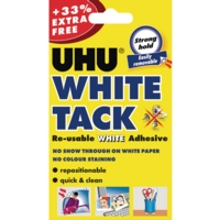 UHU White Tack Handy Pack (Pack 12) - 3-42196