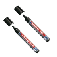 Edding 360 Drywipe Marker Black BOGOF
