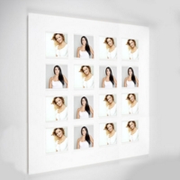 Picture Wall Board - 16 Pocket White