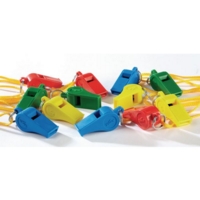 Plastic Whistle Pack 12