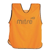 Mitre Training Bib Small Orange/Black