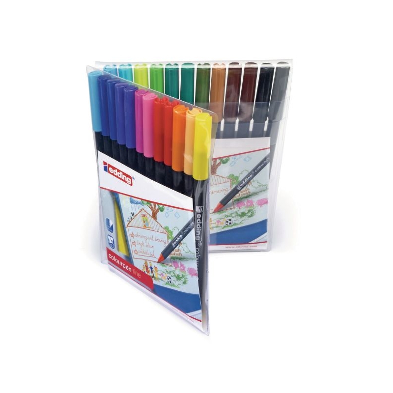 Edding Colour Pen Fine Ass Pk24