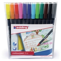 Edding Colour Pen Fine Ass Pk12