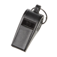 Large Black Plastic Whistle Pack of 20